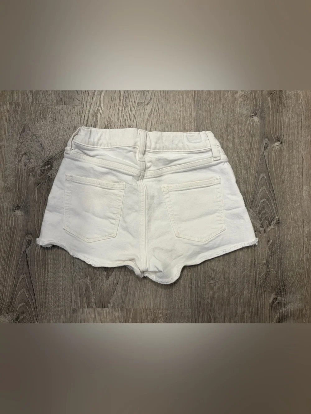 Girl's Crewcuts White Cut Off Denim Jean Shorts- Size 8- Pre-owned